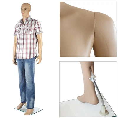 ✅ Melko® Schaufensterpuppe Männlich Figur Mannequin Manichino Puppe 185CM