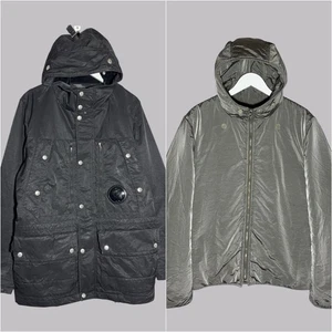 C.P Company 2 In 1 Padded Helicopter Visor Jacket Black & Grey Men’s Size 50 - Picture 1 of 24