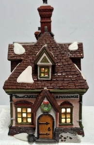 Department 56 Dickens Village Series Wm. Pasteles y pudines de trigo retirados 1996 - Imagen 1 de 8
