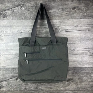 Baggallini grau Nylon Essential Beuteltasche Tasche Handtasche Kuriertasche Laptop Reise 14 Zoll - Bild 1 von 13