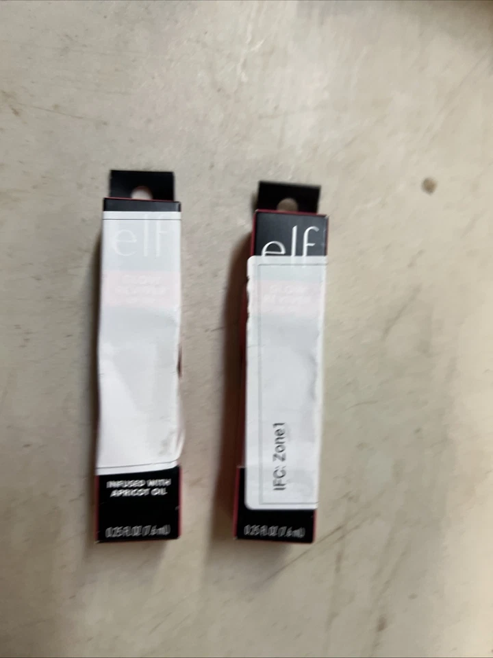 e.l.f. elf Glow Reviver Lip Oil Infused with Apricot Crystal Clear 82010 0.25oz