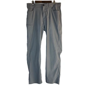 ORVIS Men 36x32 Stretch Adventure Travel Pants Gray Water Repellent Hiking Cargo - Picture 1 of 21