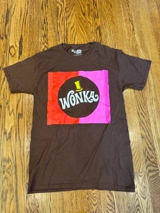Lootwear Willy Wonka Chocolate Factory Logo Braun T-Shirt Herren Größe S Neu - Bild 1 von 4