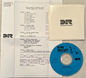 Elton John King Biscuit Flower Hour Radio Show # 91-34 with Cue Sheet 8/19/91 - Picture 1 of 10