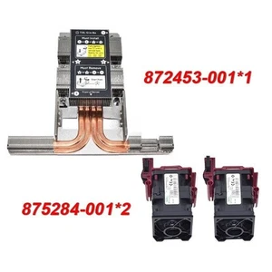 1 Stück Kühlkörper 872453-001 & zwei Lüfter 875284-001 für HP HPE DL360 G10 CPU - Bild 1 von 12
