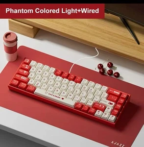 Mechanical Keyboard ABS Keycap 68 Keys Wired Wireless Bluetooth Gamer - Picture 1 of 2