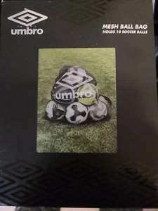 New Umbro HUGE! Mesh Ball Bag With Drawstring Holds 10 Soccer Balls New Awesome! - Picture 1 of 2