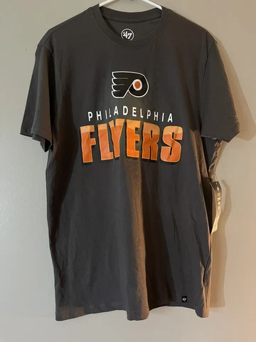 Philadelphia Flyers Men’s T-shirt 47 Brand Gray Size M Cover