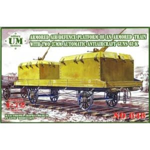Panzerluftverteidigungsplattform eines Panzerzuges UMT 648 Scale Modellbausatz 1:72 - Bild 1 von 6