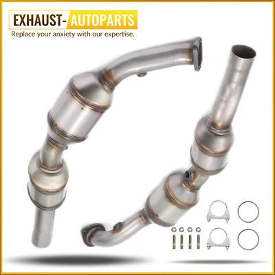 Right & Left Catalytic Converter Set for 2010 2011 Chevrolet Camaro 3.6L V6 Foto 1 de 4
