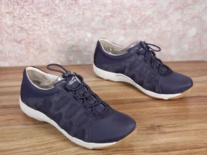 Dansko - Leather Sneakers - Harlie - Navy Blue Suede - Picture 1 of 9
