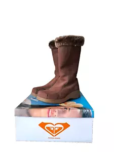 Botas Roxy Whistler Lodge para mujer talla 7W marrón media pantorrilla piel sintética cremallera vintage - Imagen 1 de 24