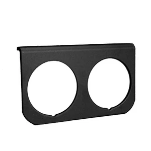GAUGE MOUNTING PANEL, DUAL, 2 1/16" (52mm), BLACK, ALUMINUM - Picture 1 of 2