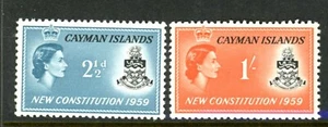 Cayman Islands Scott # 151, 152 - MNH - Nice Centering               (28-C251) - Picture 1 of 1