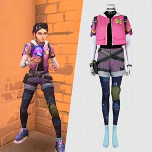Game Valorant Agent Clove Complete Cosplay Costume Outfit Backpack Halloween - Picture 1 of 17