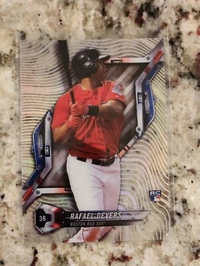 2018 Topps High Tek Pattern 1 Waves/Diagonals Rafael Devers #HT-RD Rookie RC 3b - Bild 1 von 2