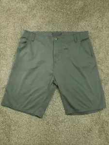 Plugg pantaloncino uomo taglia 38 verde chino piatto davanti bottoni zip vita alta elasticizzato - Foto 1 di 16