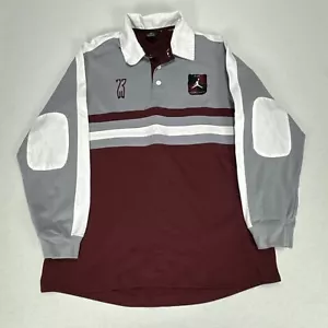 Vintage NIKE Rugby Jersey Mens Colour Block 20 Years JORDAN Long Sleeve 00s - Foto 1 di 9