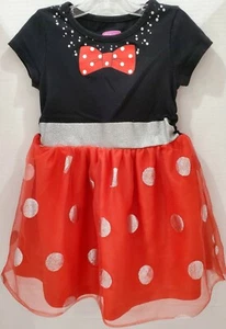 Disney MINNIE MOUSE Kleinkind Mädchen schickes Party KLEID mit Tüll Überrock Größe 2T/3T - Bild 1 von 4