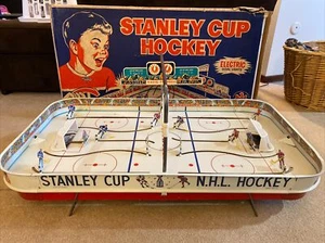vintage 1963 eagle toys nhl stanley cup 550 551 tin table top rod hockey Game - Picture 1 of 16