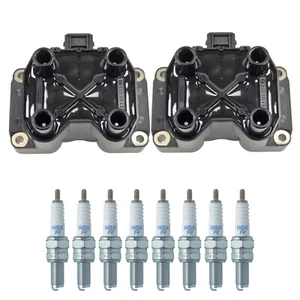 Bosch 2 Ignition Coil NGK 8 V-Power Spark Plug Kit For F355 Berlinetta 348 TB V8 - Picture 1 of 1