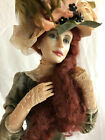 A One of a Kind Fimo Victorian Lady Doll by Israeli Artist Anna Abigail Brahms