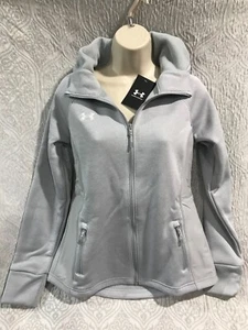 Under Armour Full-Zip Hoodie Fleece Team Swacket Womens Size M Mod Grey $125 NWT - Picture 1 of 7
