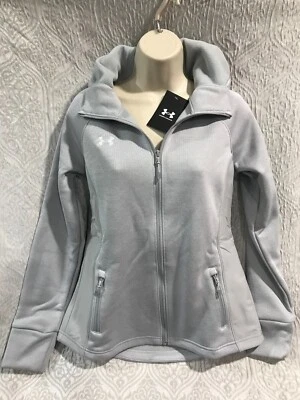 Under Armour Full-Zip Hoodie Fleece Team Swacket Women's Size XS Mod Grey $125 - Image 1 of 4