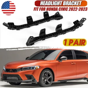 Soporte de montaje para faros izquierdo + derecho para Honda Civic 2022 2023 - Imagen 1 de 10