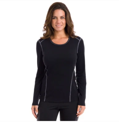 Nuevo con etiquetas Top para mujer Hot Chillys MTF4000 cuello redondo capa base talla: XS color: negro Foto 1 de 4