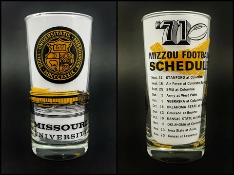 University of Missouri 1971 Mizzou Tigers Football Homecoming Drink Glass Cover