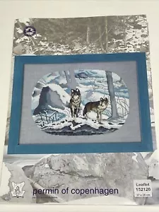 Permin of Copenhagen Wolves Cross Stitch Pattern 70-2126 - Picture 1 of 4
