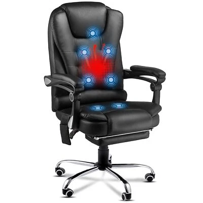 YODOLLA Executive Computer Office Desk Chair Heat&Massage Ergonomic Swivel Chair - Image 1 of 4