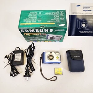 VINTAGE SAMSUNG DIGIMAX 130 1.3MP WITH CHARGER AND BOX LIKE NEW - Picture 1 of 16