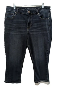 M By Maurices Womens Blue High Rise Curvy Cropped Jeans Size 18W - Picture 1 of 11