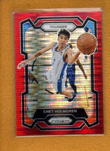 Chet Holmgren 2023-24 Panini Prizm Base Prizms Red Seismic #115 Thunder /299 - Foto 1 di 2