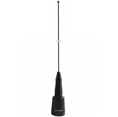 Antena de radio móvil negra VHF 139-174 MHz con resorte NMO 3 dBd ganancia BR150BS Foto 1 de 3