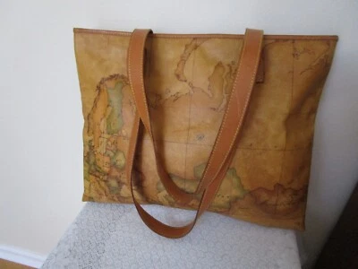 Bolsa de viagem vintage Alviero Martini Classe grande de ombro Itália muito boa - Imagem 1 de 4