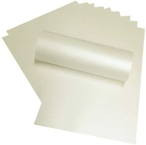 20 Perlglanz-Papier 120g/m² A4 Blass-Elfenbeinfarben Tintenstrahl Laser-Drucker - Bild 1 von 2