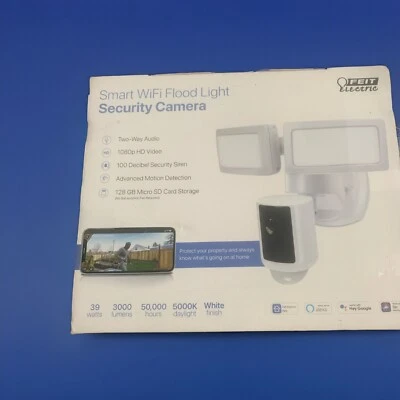 FEIT LED DUAL HEAD MOTION SENSOR SECURITY LIGHT SMART CAMERA SEC3000 - Image 1 of 4