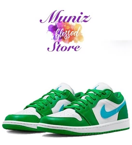 Nike Air Jordan 1 Low Lucky Green Wmns Sz 11.5/Men SZ 10 DC0774 304 Retro 3 4 7 - Picture 1 of 10