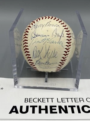 1970 Philadelphia Phillies Team Signed National League Baseball Beckett LOA Bowa - Image 1 of 4