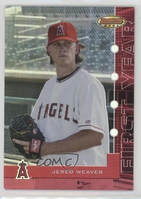 2005 Bowman's Best Red /199 Jered Weaver #36 Rookie RC - Image 1 of 2