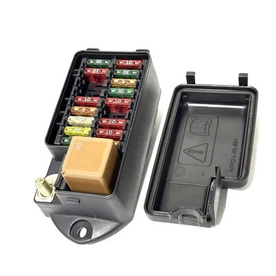 Caixa de fusíveis 00-03 Jaguar XKR X100 motor compartimento relé caixa de fusíveis LJD2800CB FABRICANTE DE EQUIPAMENTO ORIGINAL 45K - Imagem 1 de 4