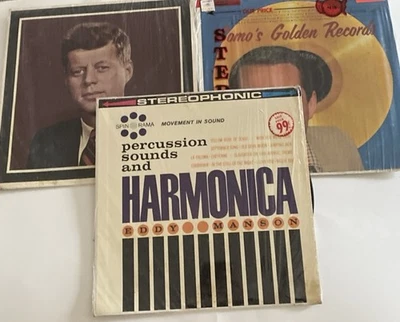 3 Disc Lot: Harmonica Eddy Manson + Jon Kennedy + Somos Golden Records - Image 1 of 2