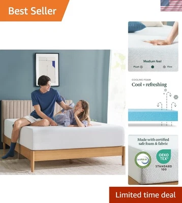 Fiberglass Free 12 Inch Full Mattress with Cooling Gel Foam for Hot Sleepers - Image 1 of 4
