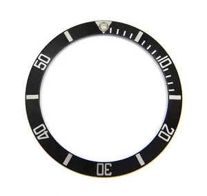 Original Rolex Submariner 16610 16800 168000 Pointed 4 Black Watch Bezel Insert - Bild 1 von 4