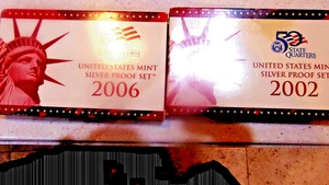 2002, 2006 Silver Proof Sets - Picture 1 of 2