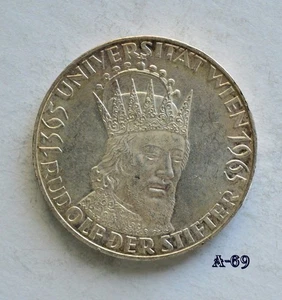 Austria 1965 50 chelines moneda grande de plata (A-69) envío gratuito - Imagen 1 de 2