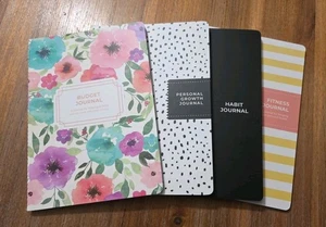 Park Lane Guided Journals 4er Set. Neu, ohne Verpackung Gewohnheit/Wachstum/Budget/Passform - Bild 1 von 17
